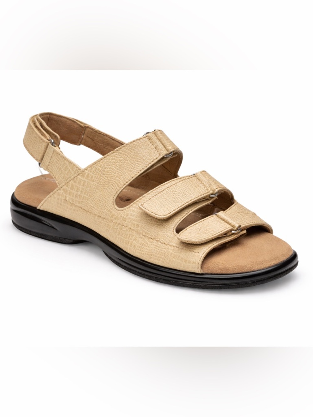 Sandbaggers Golf Sandals Champagne Velcro Comfort Walking Shoe Women’s Size 8